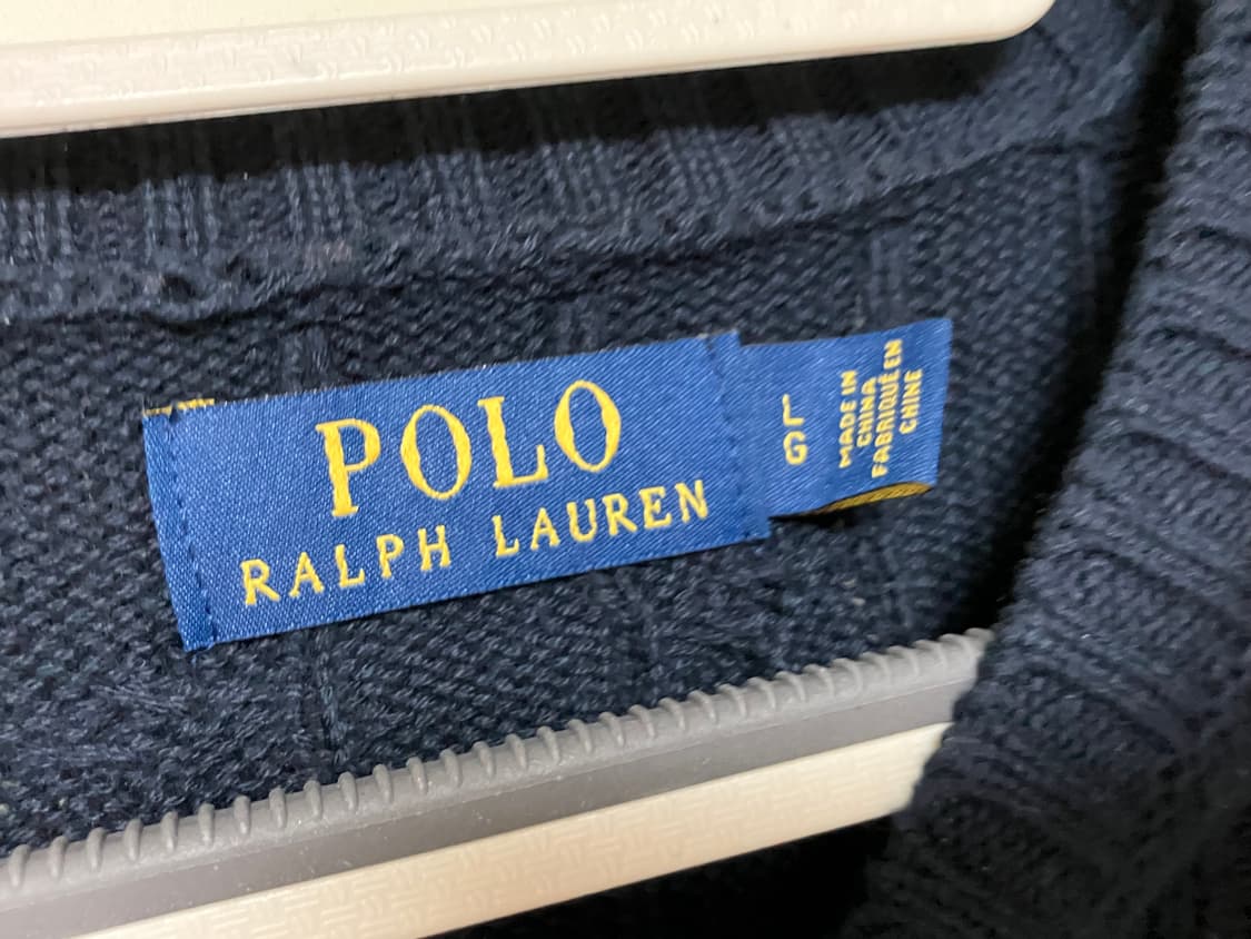 폴로 꽈배기 니트 네이비 L 판매합니다 상품이미지4
