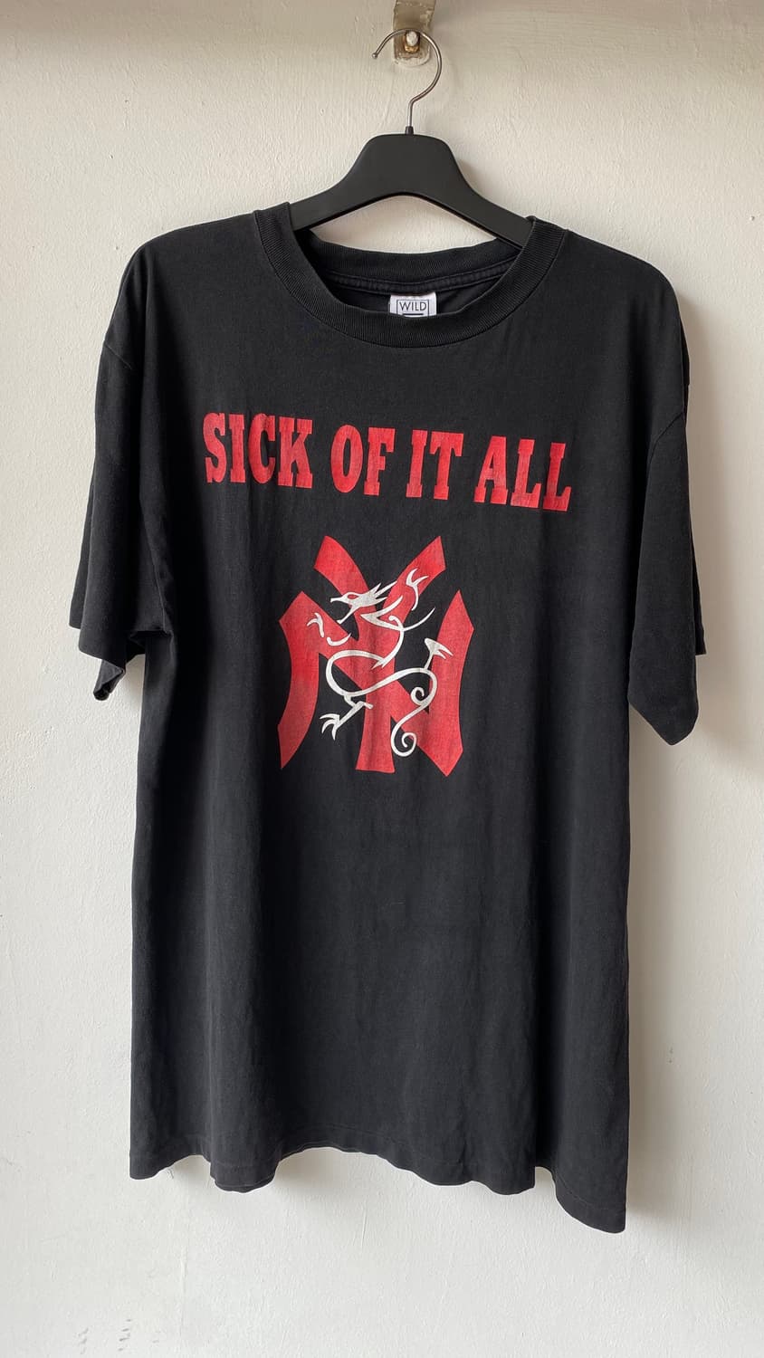 빈티지 sick of it all 식 오브 잇 올 밴드 티셔츠 xl 상품이미지1