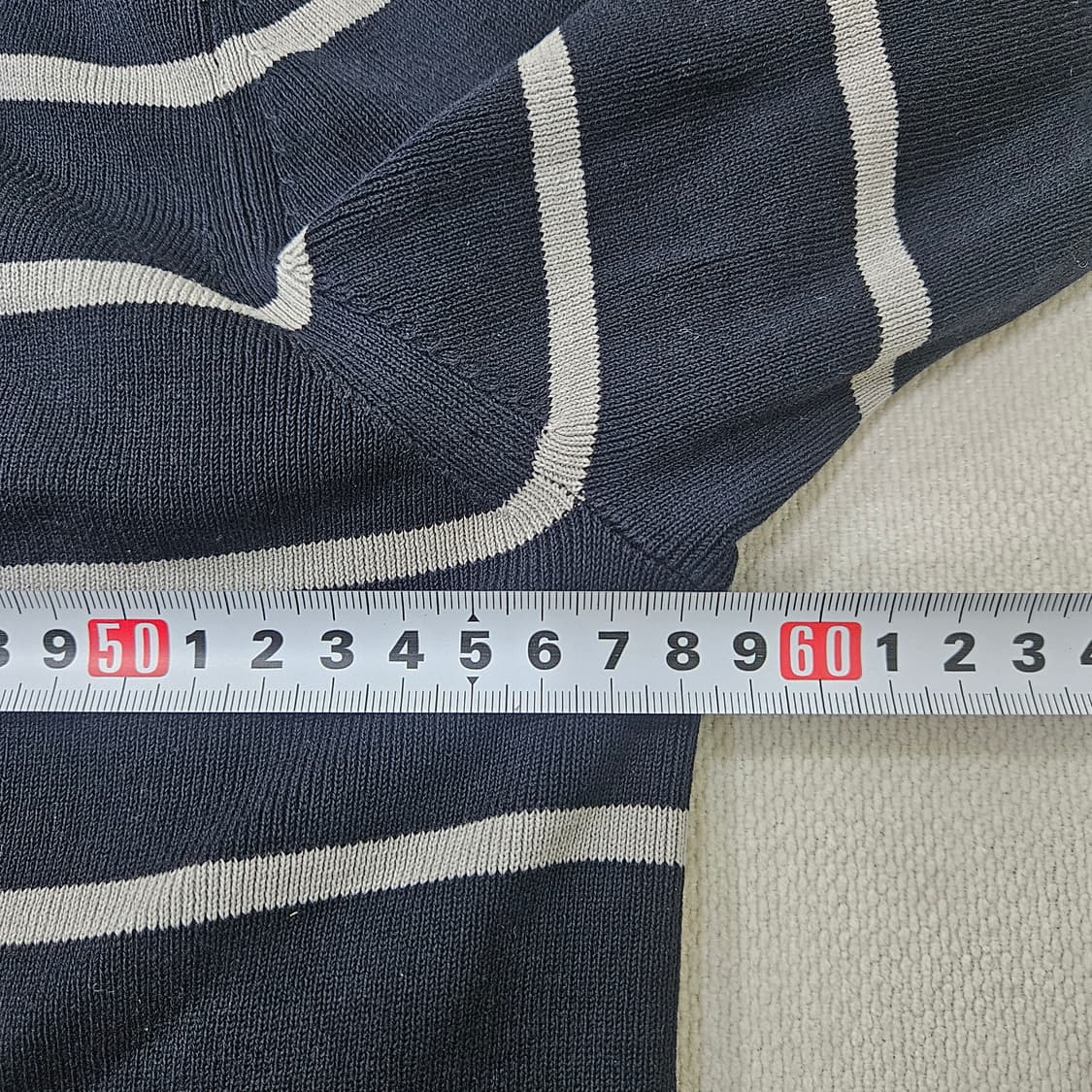 105 빈폴 스트라이프 니트집업 가디건 0407Y 상품이미지5