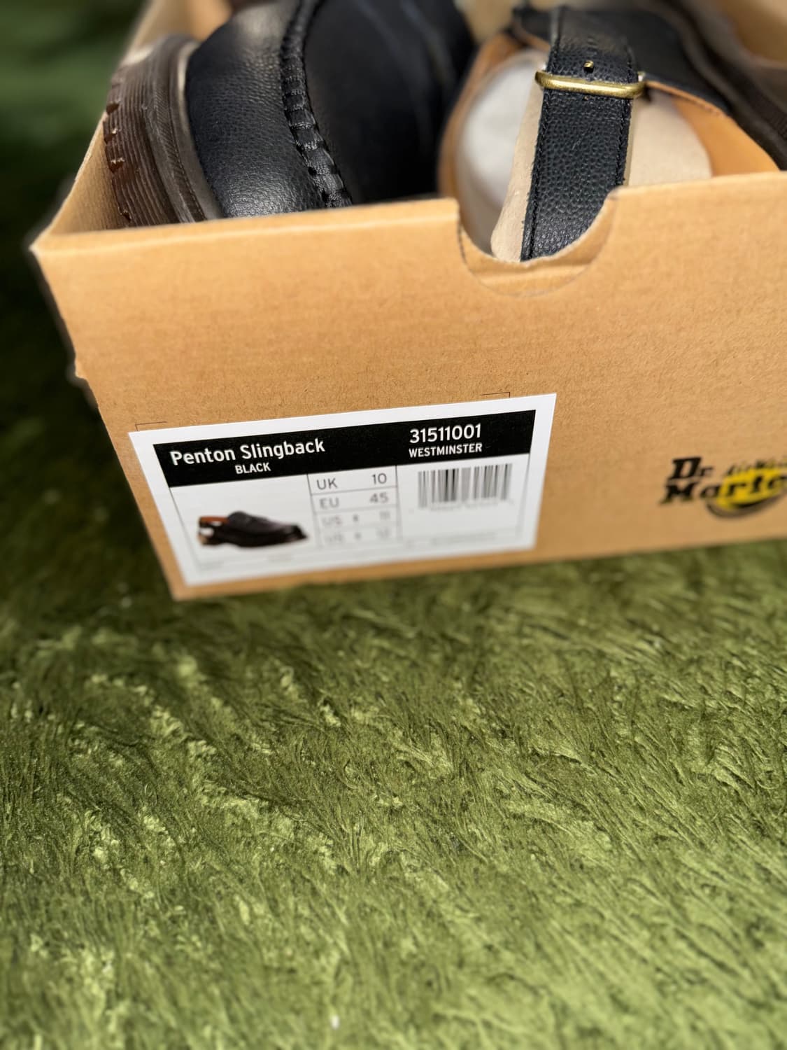 [UK10, 290] 닥터마틴 페니 로퍼 펜톤 슬링 백 레더 블랙 상품이미지8