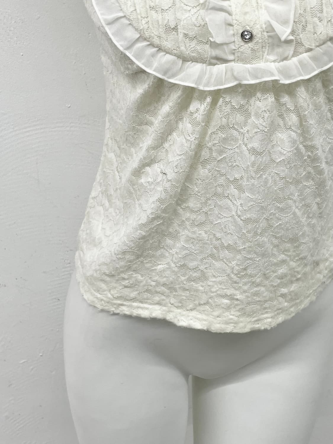 퓨어 갸루 레이스 버튼 탑 상품이미지4