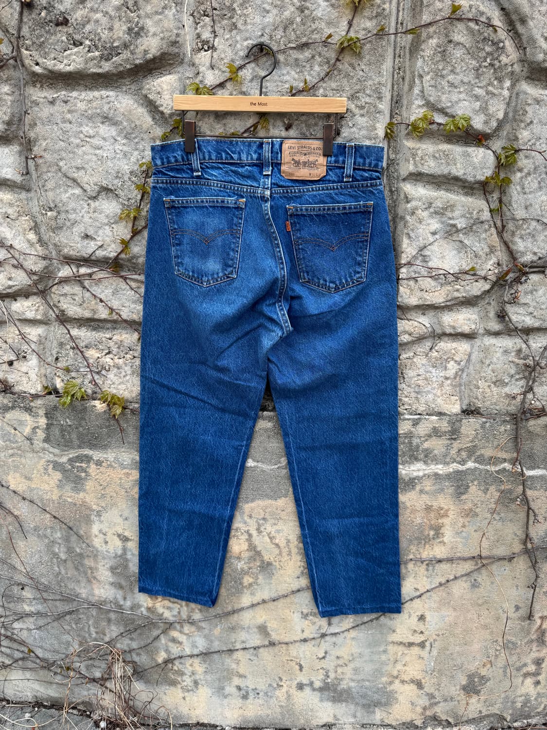 80s 리바이스 빈티지 505 오렌지탭 워싱 데님 팬츠 34 상품이미지2