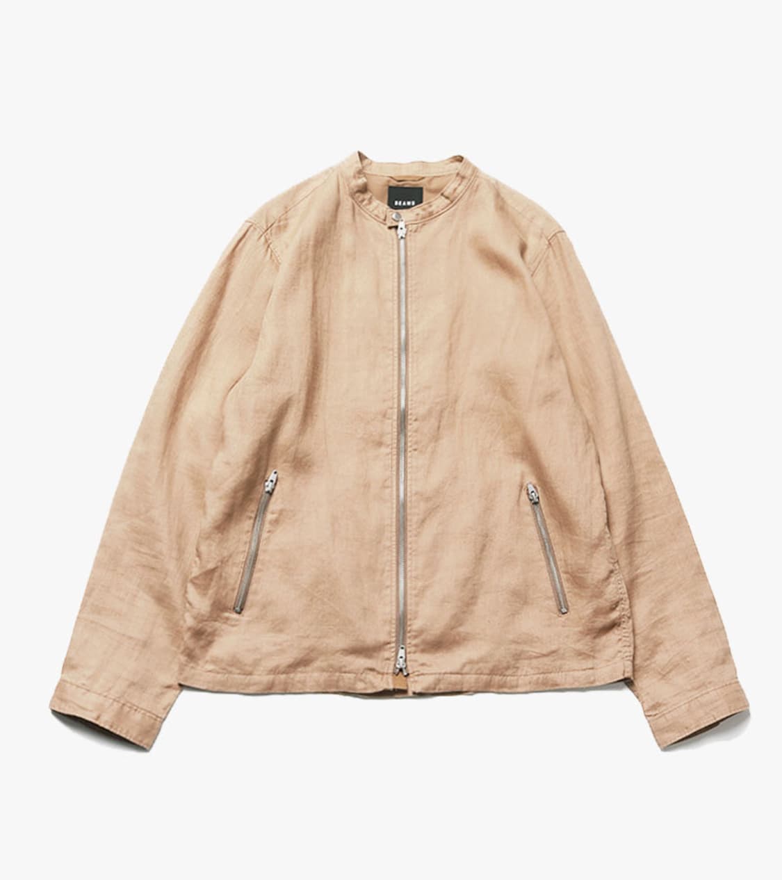 BEAMS - LINEN SINGLE RIDER JACKET 상품이미지1