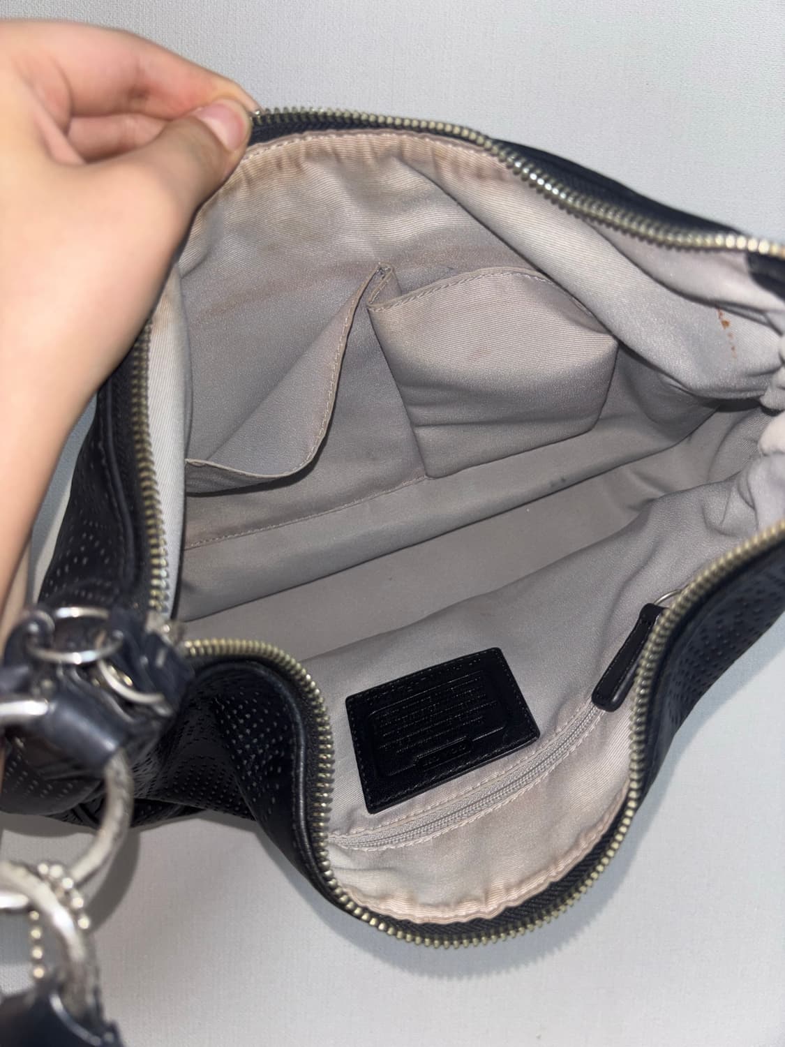 Coach vintage black shoulder bag 상품이미지4