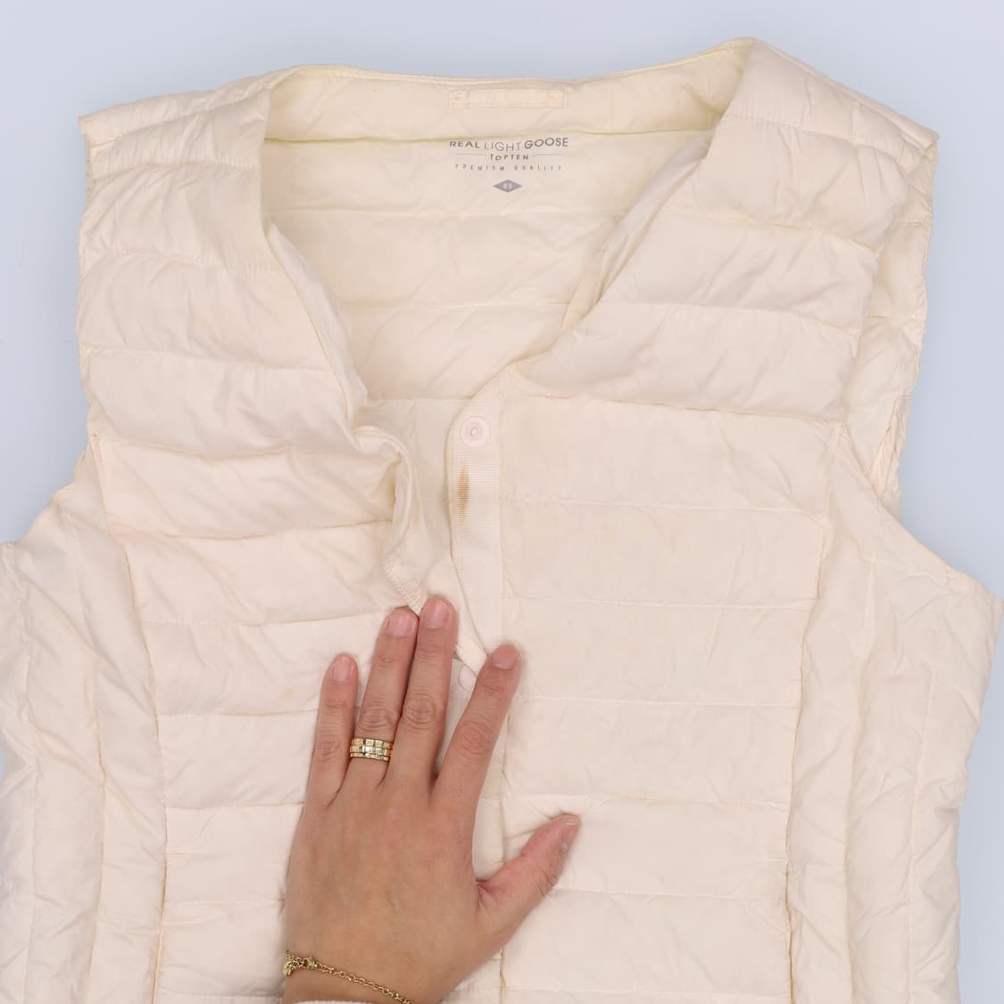 85 탑텐 여성 구스 경량패딩조끼 0225H1 상품이미지6