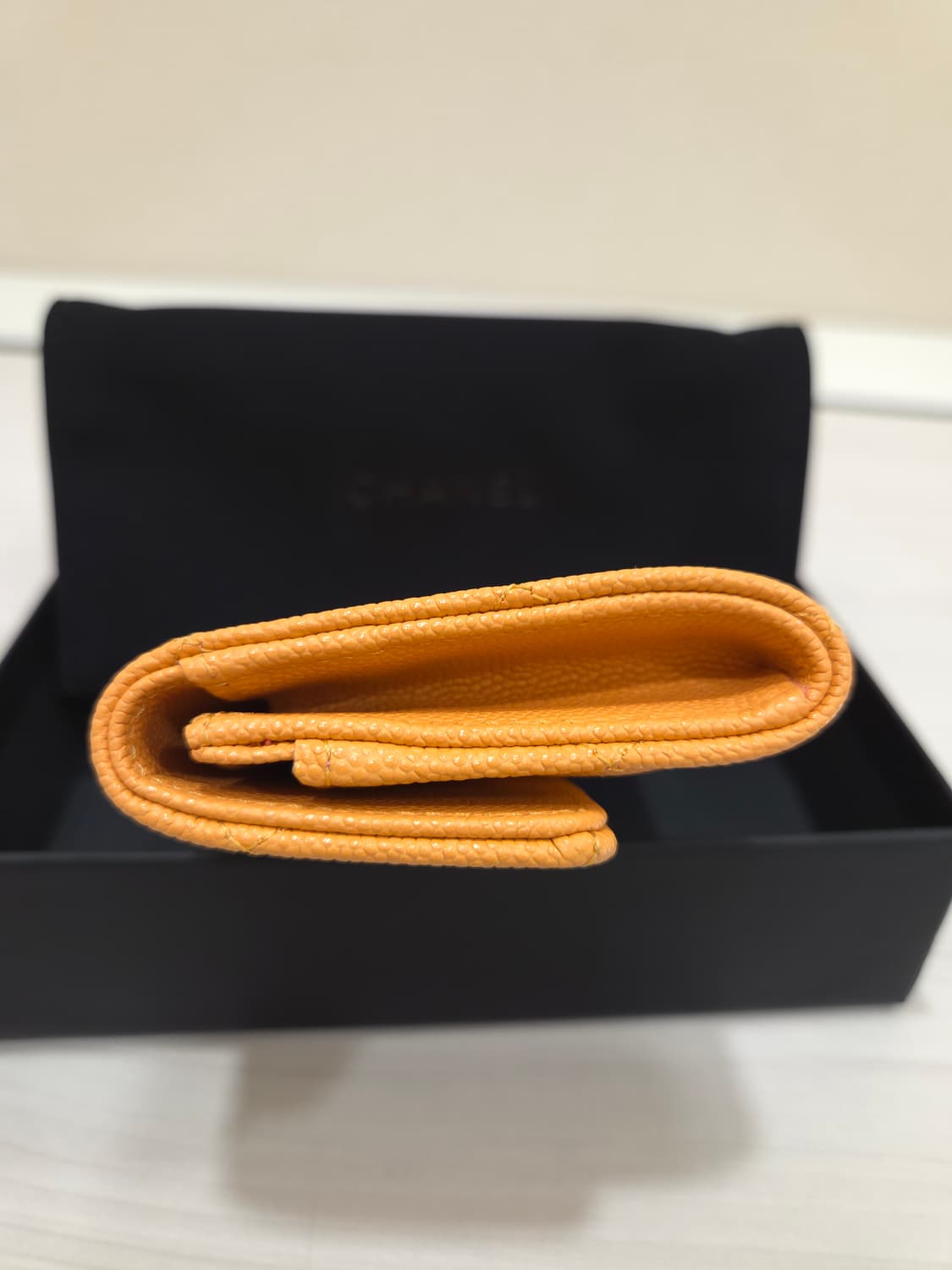 샤넬 똑딱이 플랩 캐비어 카드지갑 상품이미지6