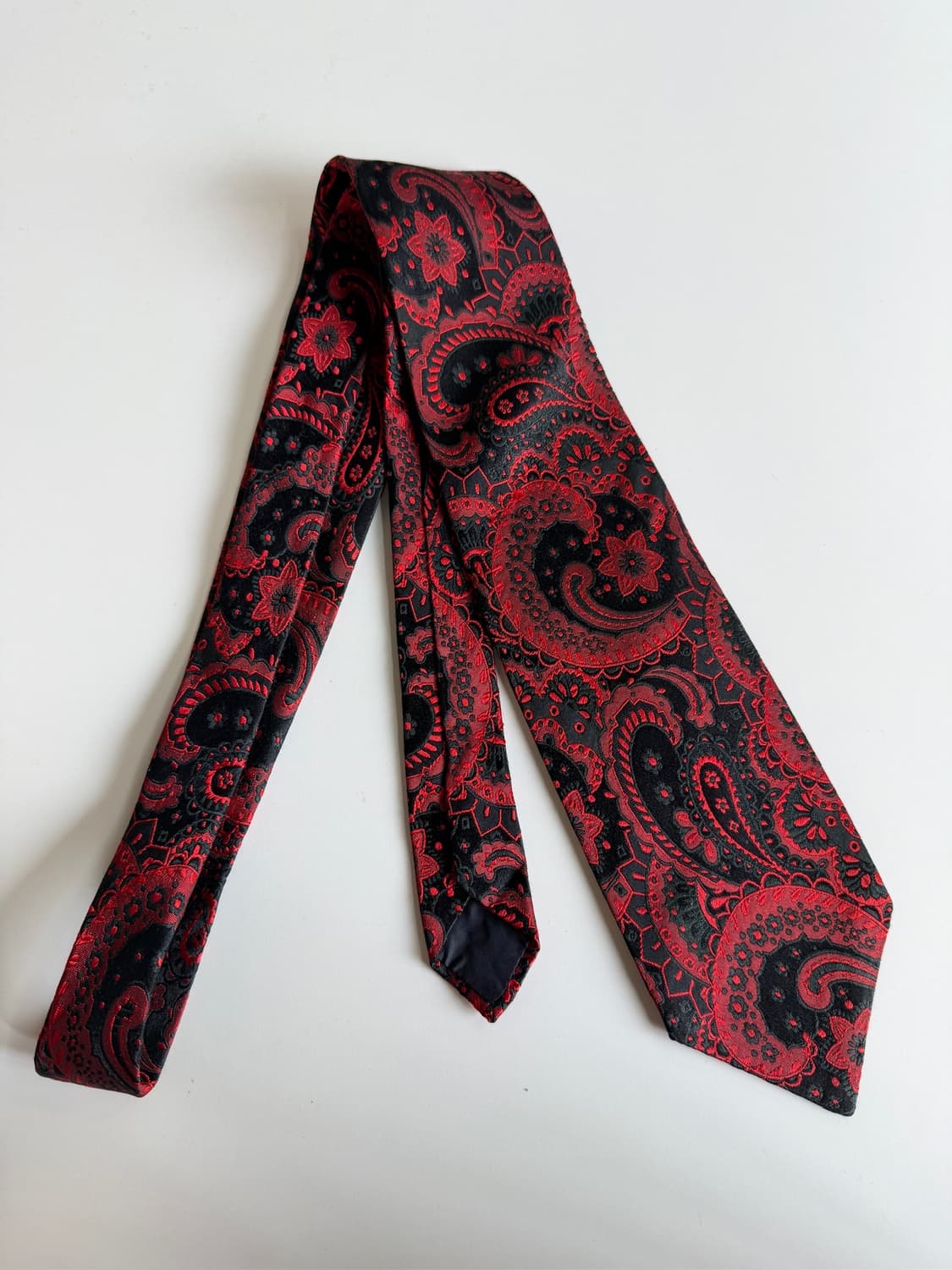 빈티지 페이즐리 실크 넥타이 8.3cm 상품이미지1