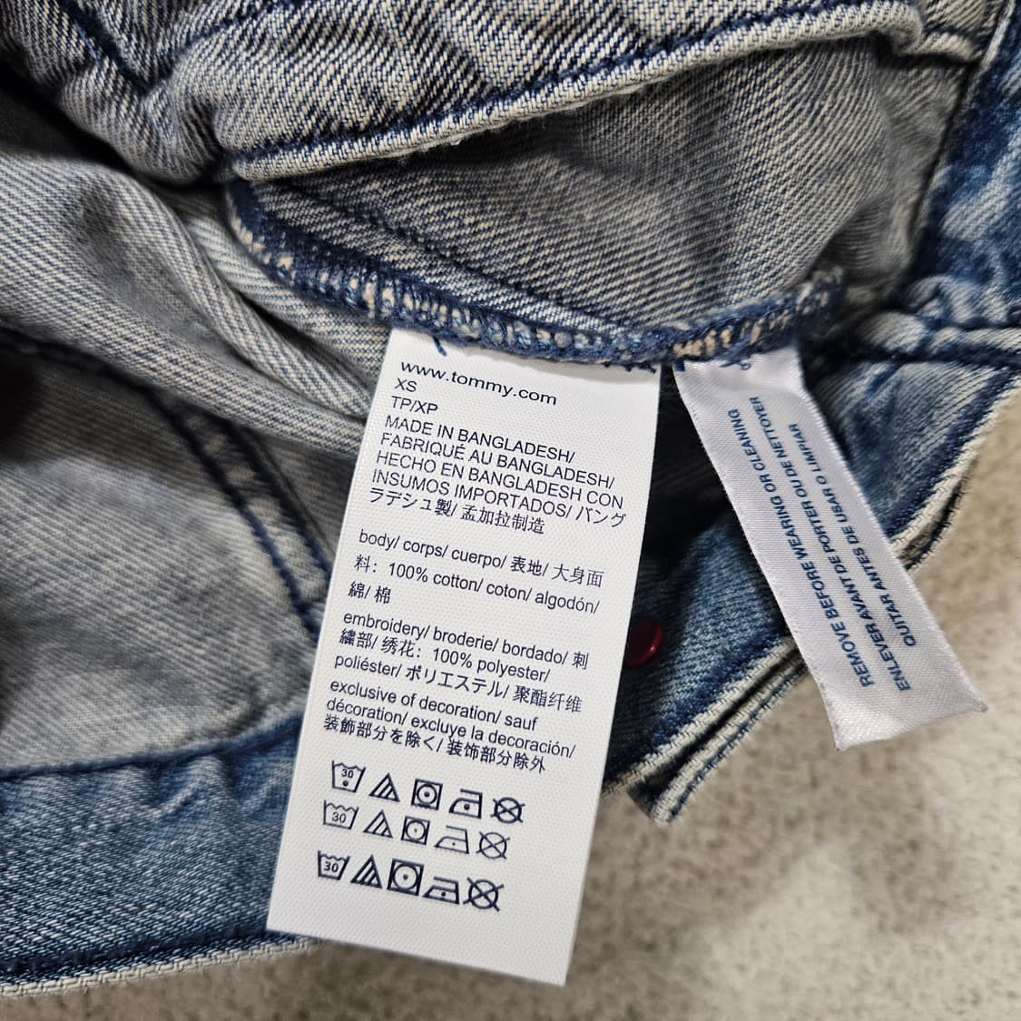 타미힐피거 여성 데님 자켓 XS 상품이미지5