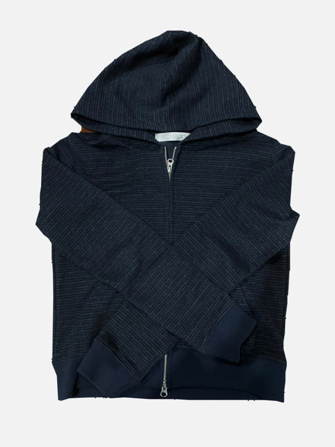 슬로우애시드 부클 스트라이프 후드집업 네이비 상품이미지2