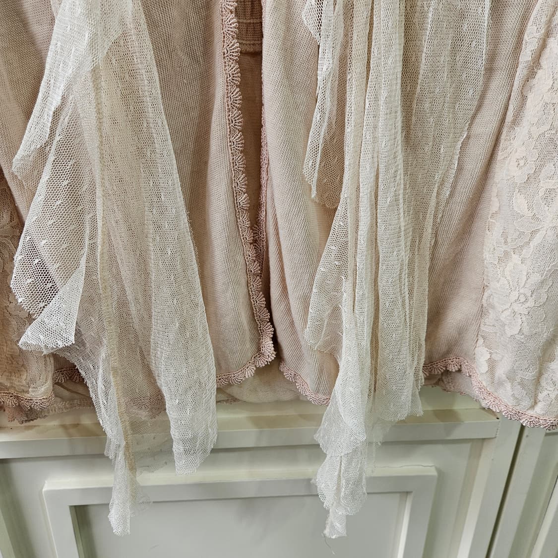 엑시즈팜 레이스 드레이프 롱 가디건 상품이미지5