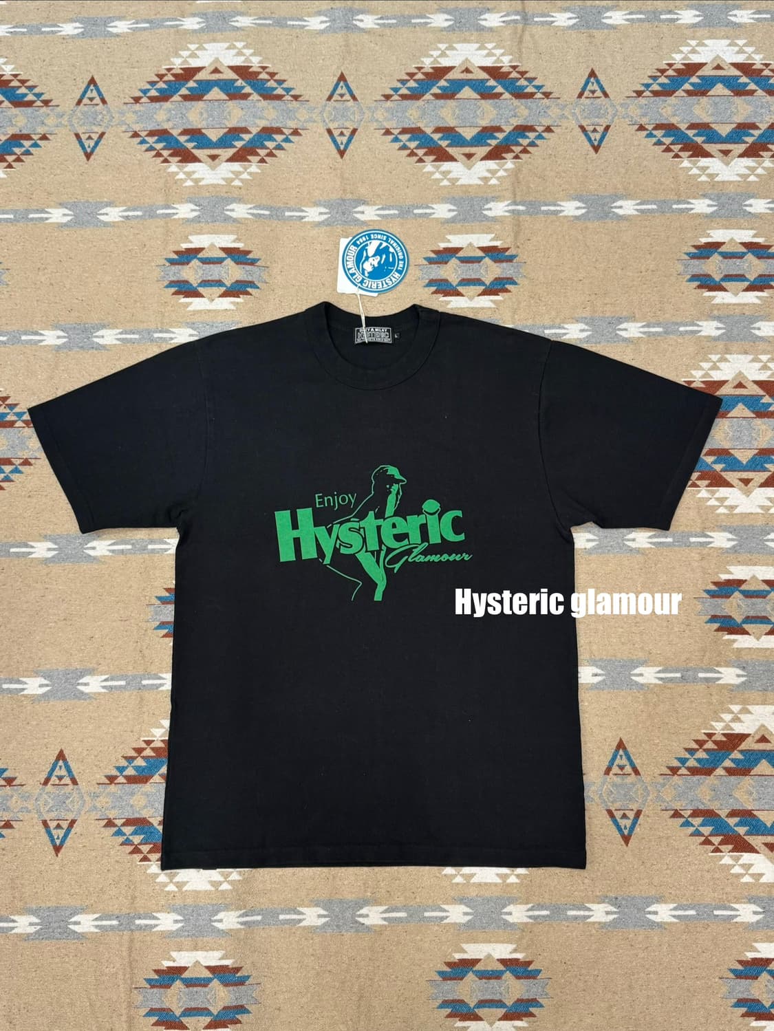 [L] 히스테릭글래머 엔조이 히스테릭 티셔츠 블랙  상품이미지1