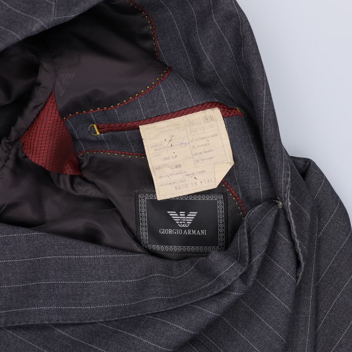 48/32 조르지오아르마니 정장 셋업 0202H1 상품이미지3