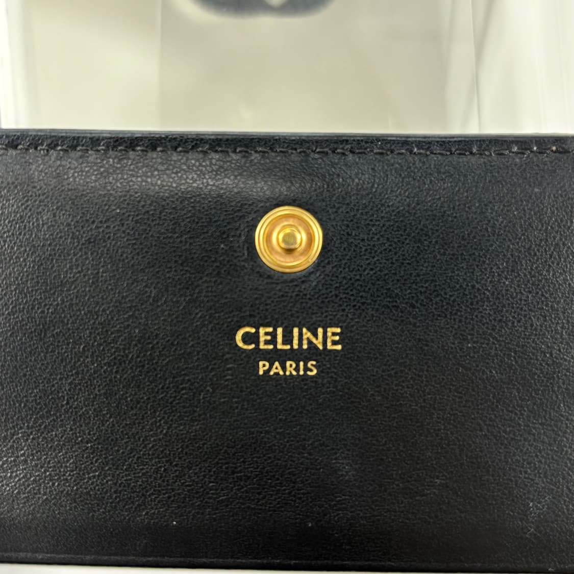 (풀구성,정품)셀린느 트리옹프 컴팩트 반지갑 월렛 블랙 상품이미지7