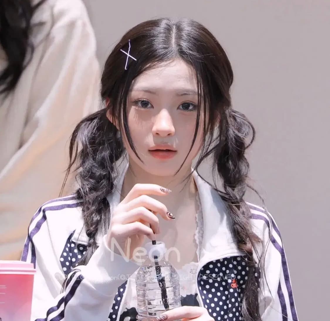 키키 착용 아디다스 대장급 네이비 도트 땡땡이 져지 m 상품이미지1