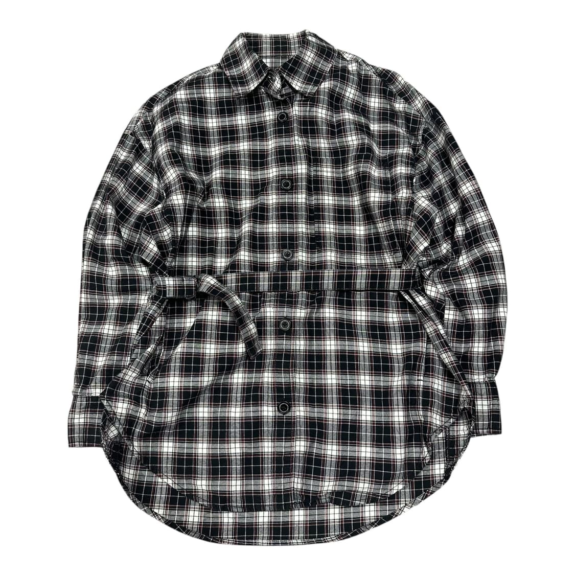 ✨ (바배) 쥬시주디 체크 벨트 셔츠 상품이미지1