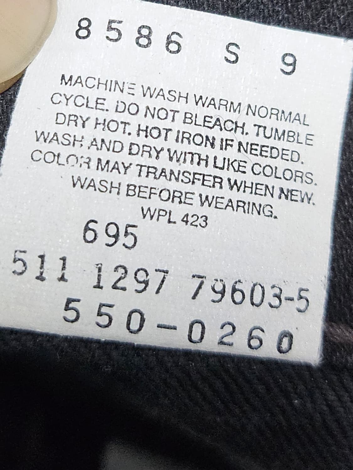 90s USA levis 550 black denim jean 33 상품이미지6