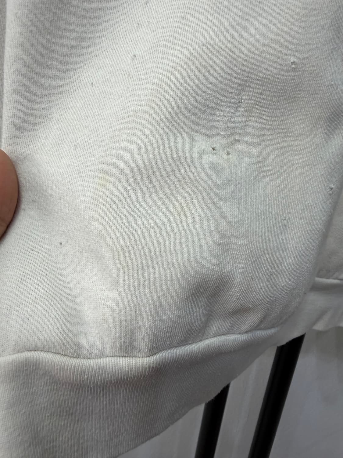 정품) 앙팡리쉬 데프리메 여성 흰색 맨투맨 S 상품이미지4