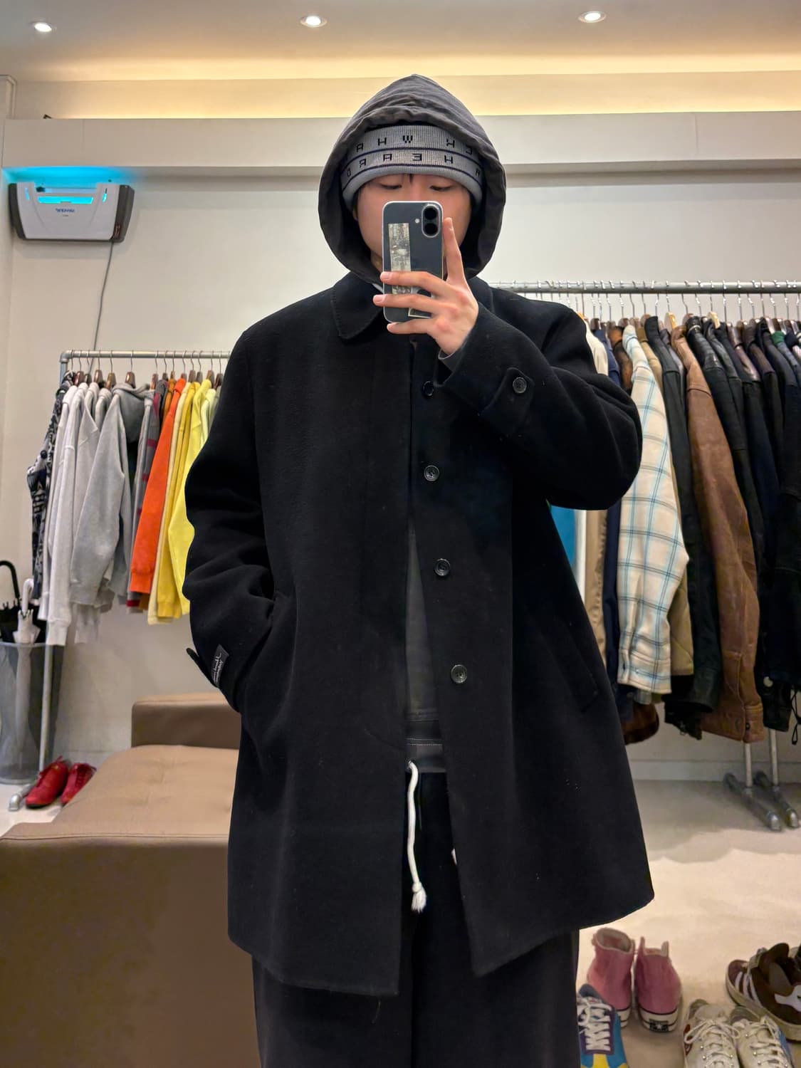 입생로랑 캐시미어 미들 코트 상품이미지8