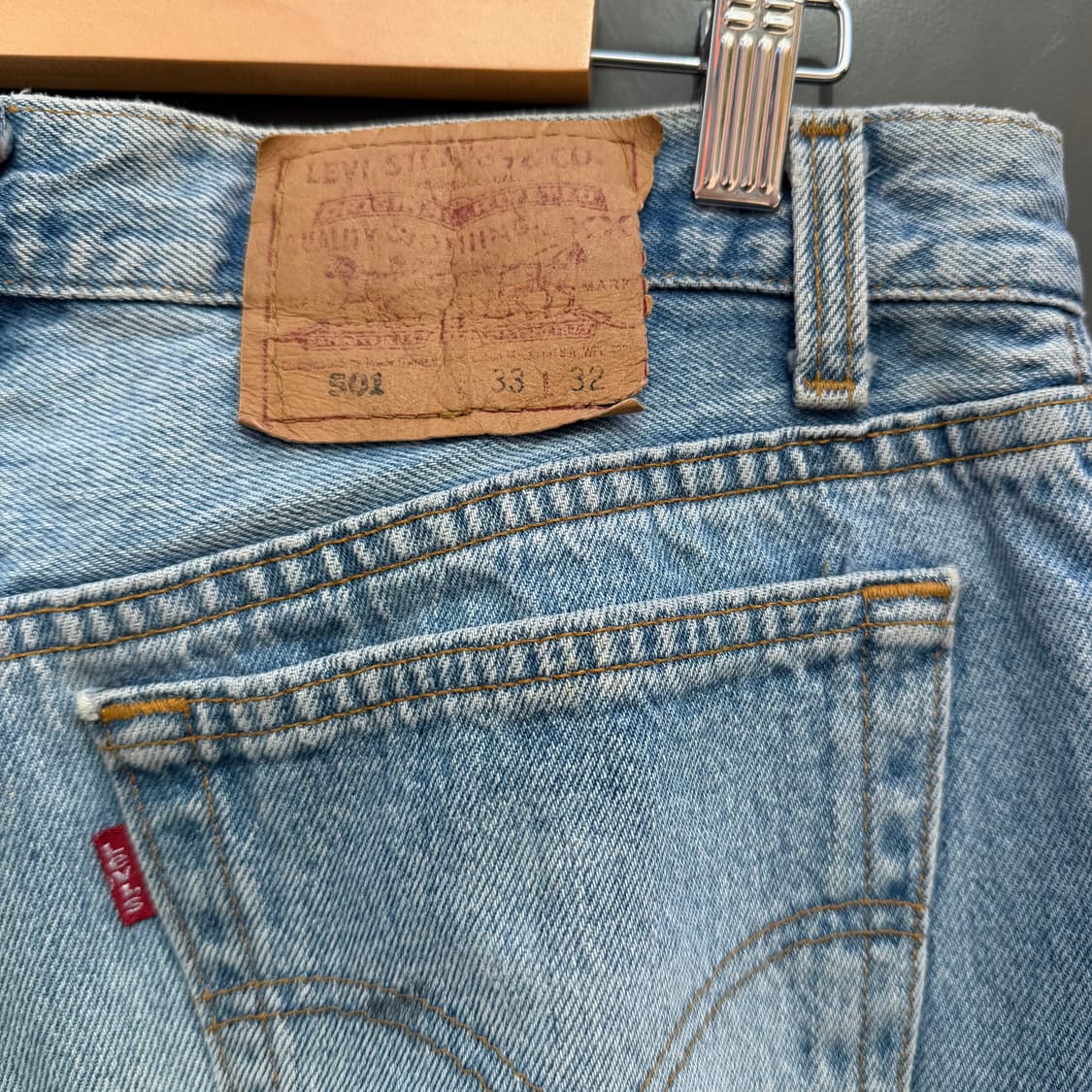 90s USA Vintage Levis 501 W33 L32 상품이미지8