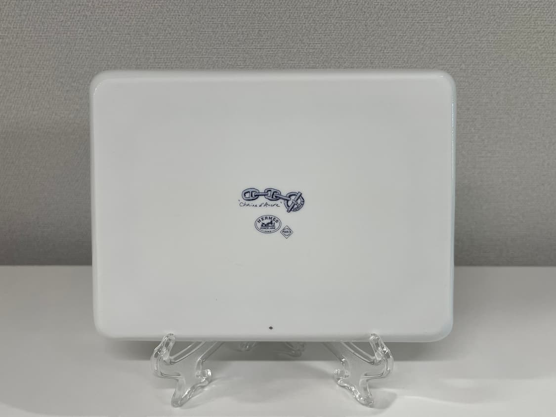 에르메스 샹달 블루 스퀘어 플레이트 1P HERMES 상품이미지4