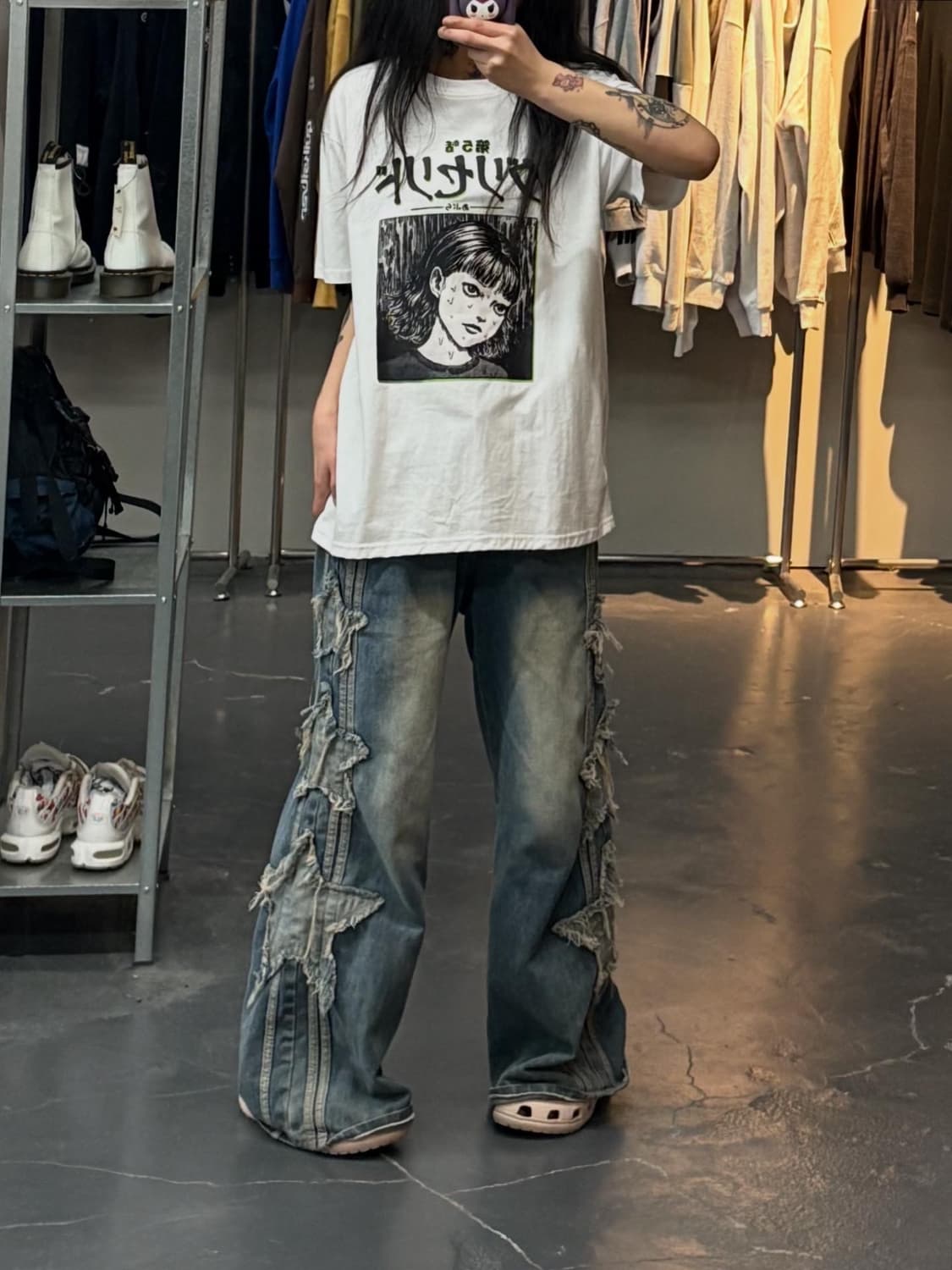 빈티지 이토준지 토미에 프린팅 반팔 A2773 상품이미지1