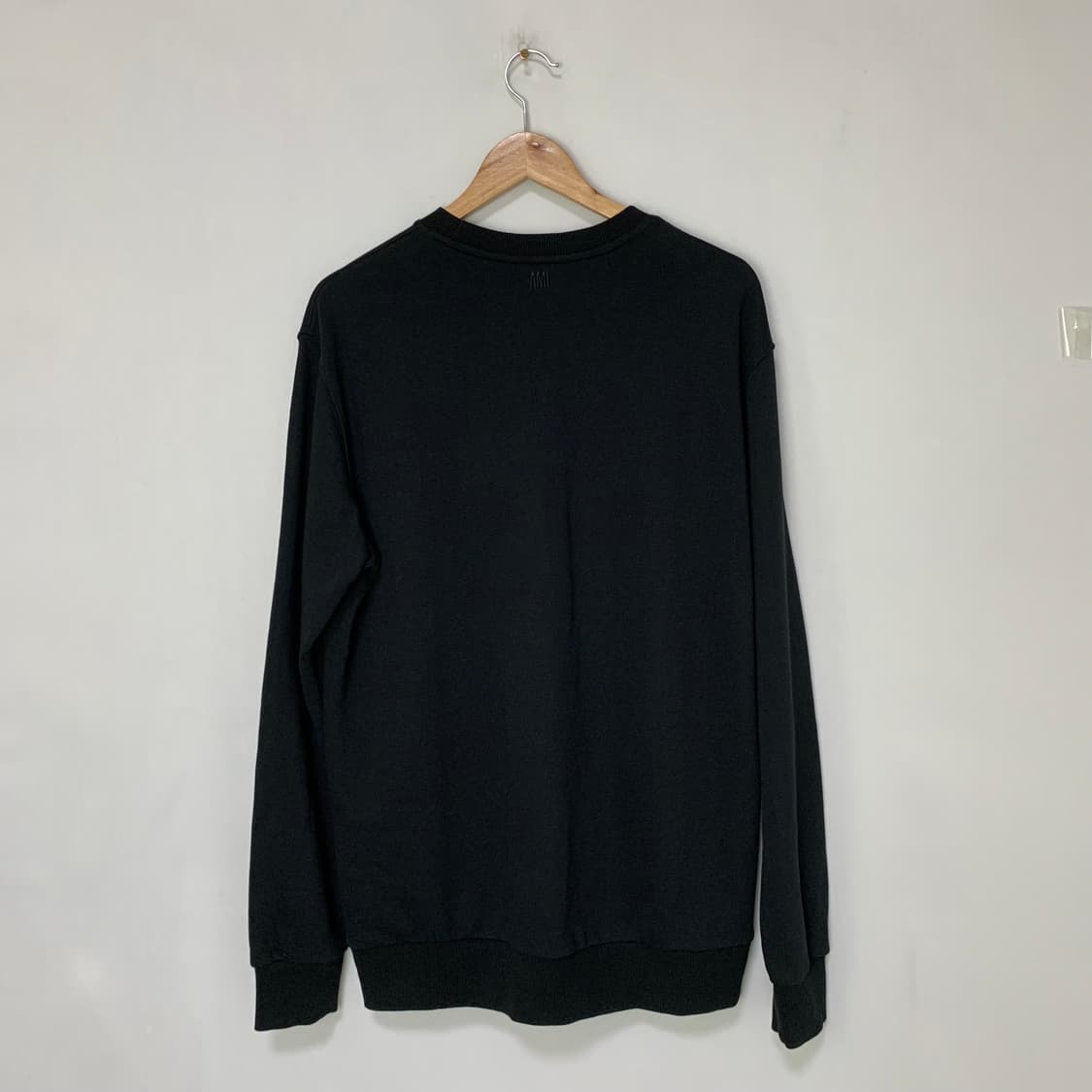 아미 Ami 빅로고 스탠다드 맨투맨 블랙 2XL 남녀공용 상품이미지8