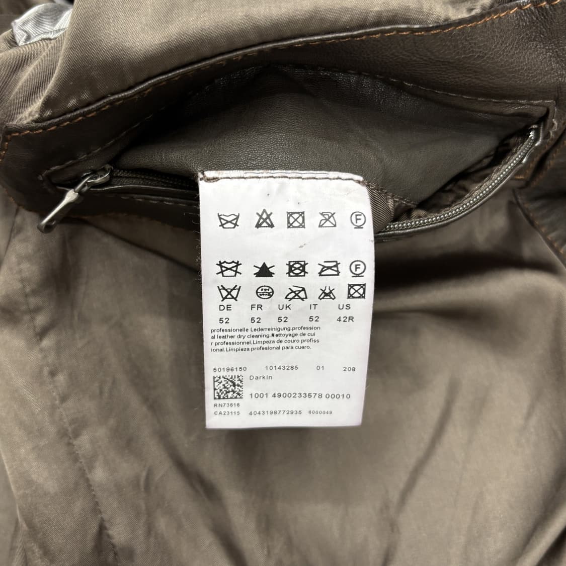 휴고 보스 램 레더 자켓 상품이미지8