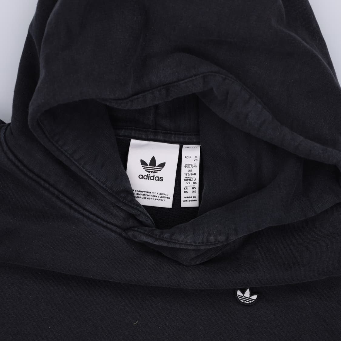 XS 아디다스 여성 블랙 후드티 0310H1 상품이미지3