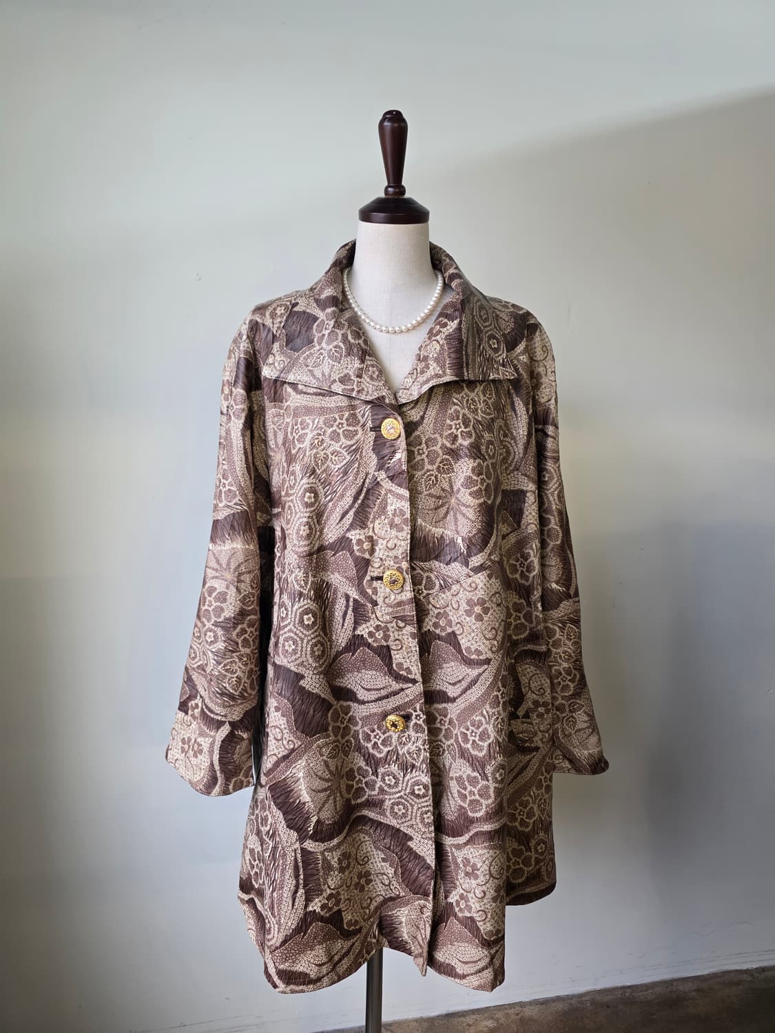 스페인 양가죽 패턴 에스닉 코트 상품이미지4