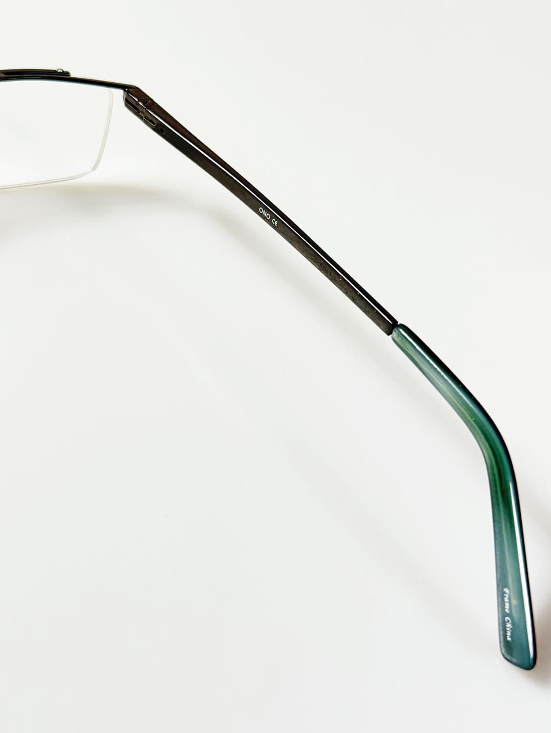 ONO 블랙 반무테 스퀘어 메탈 빈티지 안경 상품이미지6