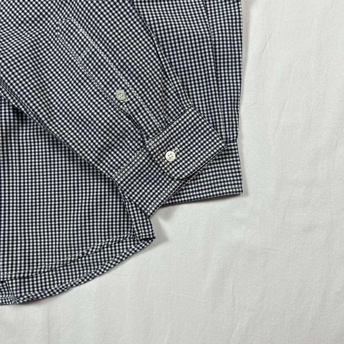 90‘s 스투시스포츠 stussy sport 포켓 깅엄체크 셔츠 상품이미지5