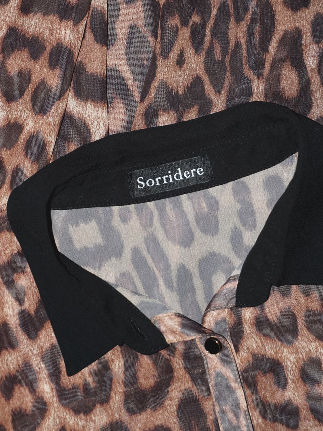 (sorridere) leopard see-through shirt  상품이미지8