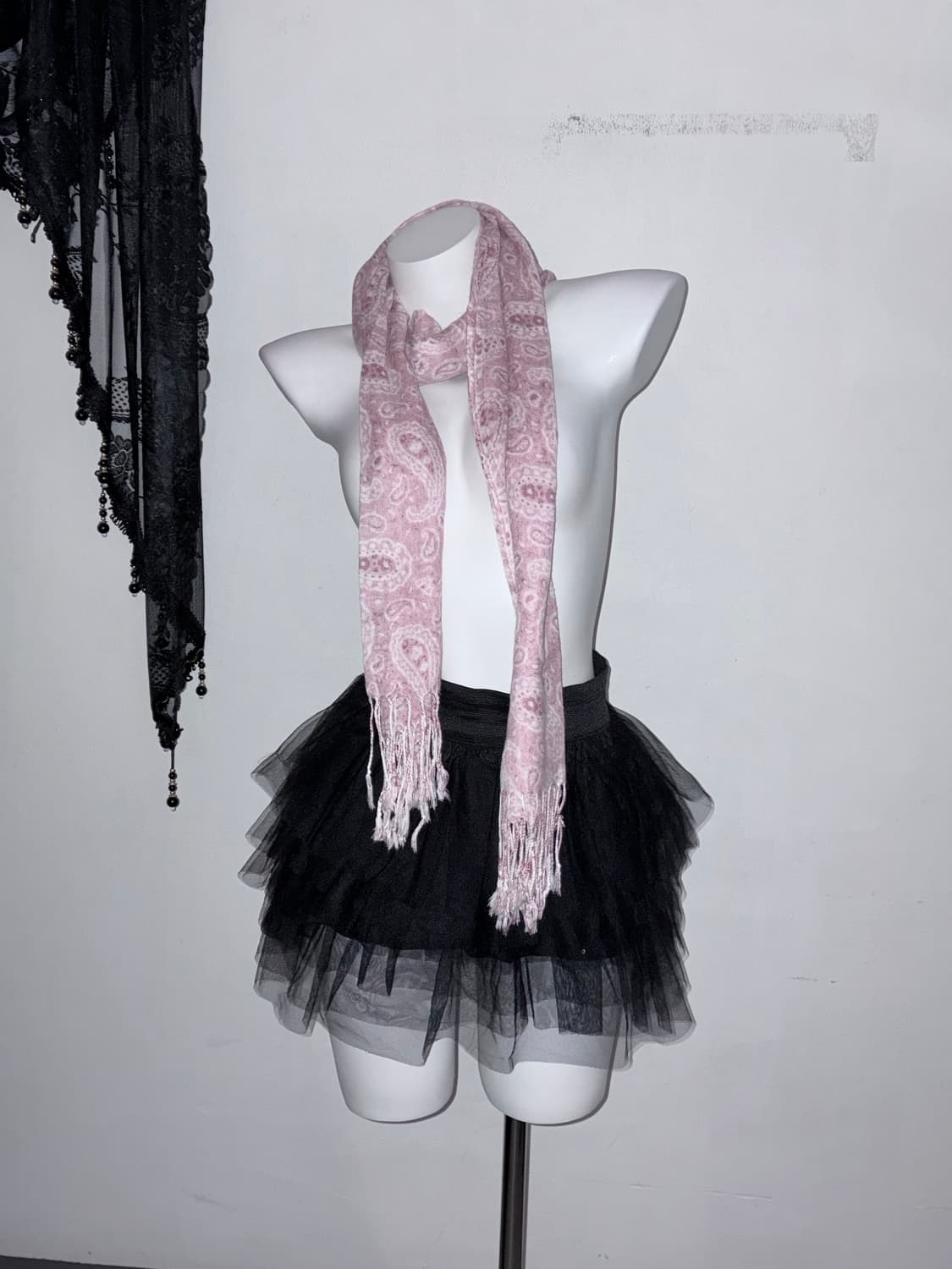 핑크 페이즐리 목도리 머플러 히메갸루 페어리 상품이미지2
