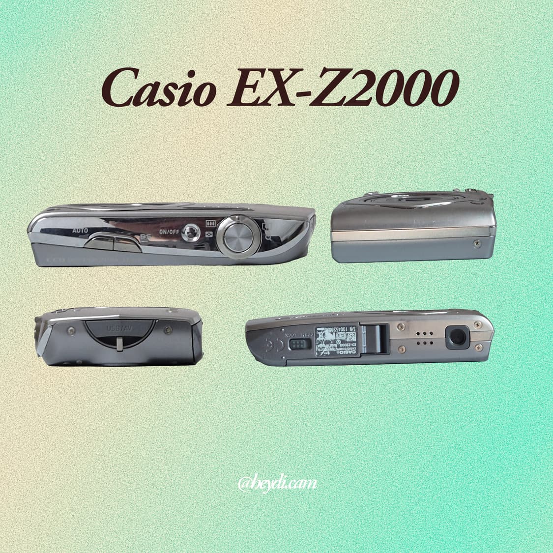 (로제, 모카, 아일릿) 카시오 엑슬림 z2000 실버 상품이미지3