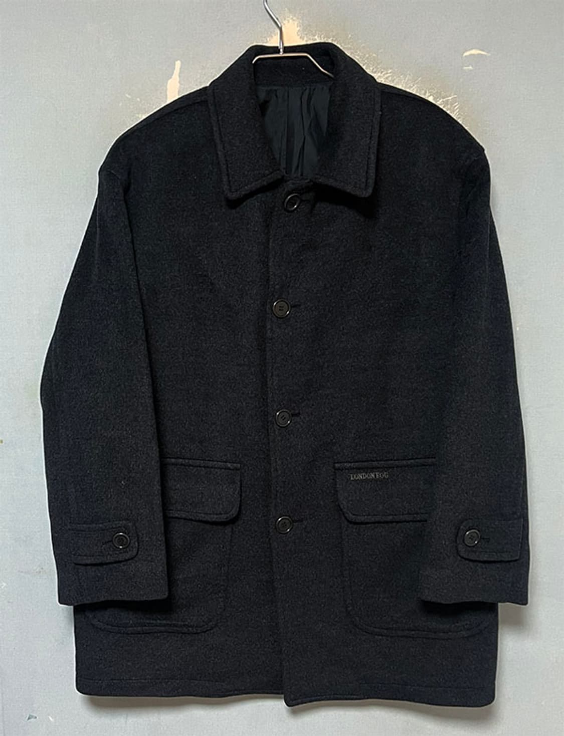 런던포그 남자 모직 하프코트 자켓 오버핏 L 100  상품이미지1