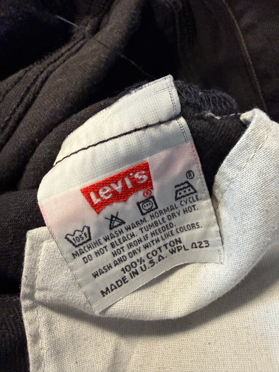 28 리바이스 1996년 USA LEVIS 501 블랙 데님 팬츠 상품이미지9
