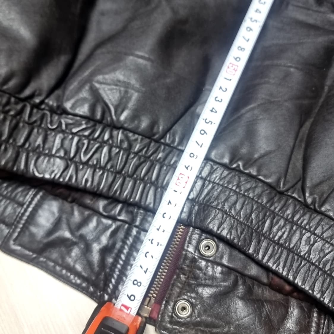 코오로 80-90년대 빈티지 블랙 가죽 자켓(100) 상품이미지8