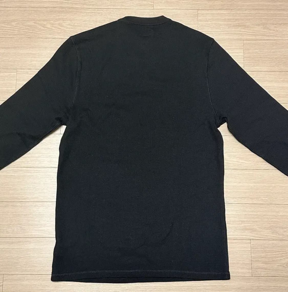 폴로 랄프로렌 와플 롱슬리브 블랙 상품이미지2