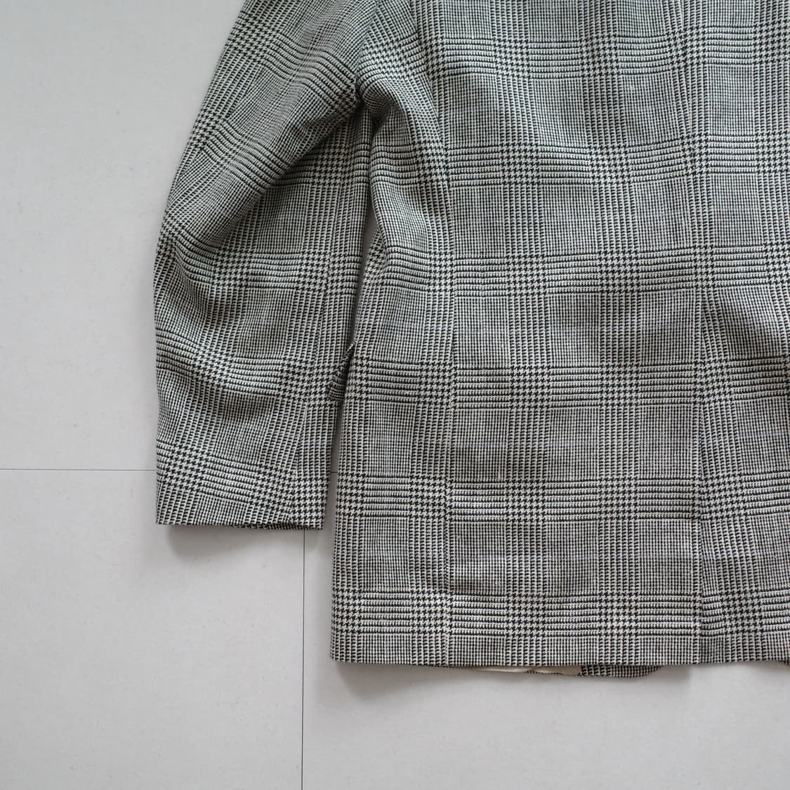 90s 타미힐피거 MADE IN USA 빈티지 체크 블레이저 44L 상품이미지10