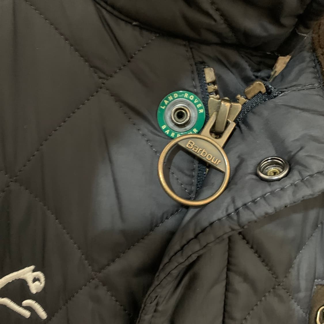 S BARBOUR 바버 X 랜드로버 네이비 퀼팅 패딩 자켓 상품이미지6