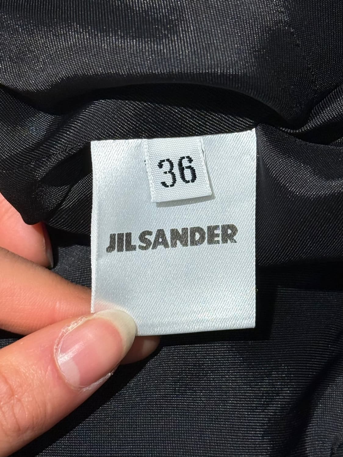 질샌더 블랙 하이넥 히든 버튼 미니멀 자켓 상품이미지8