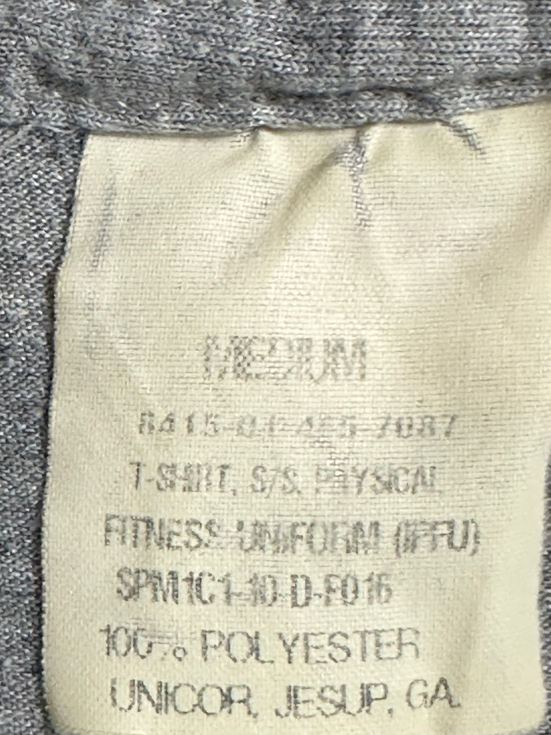 미육군 구형 IPFU 체육복 트레이닝복 반팔 티셔츠 (M) (5) 상품이미지7