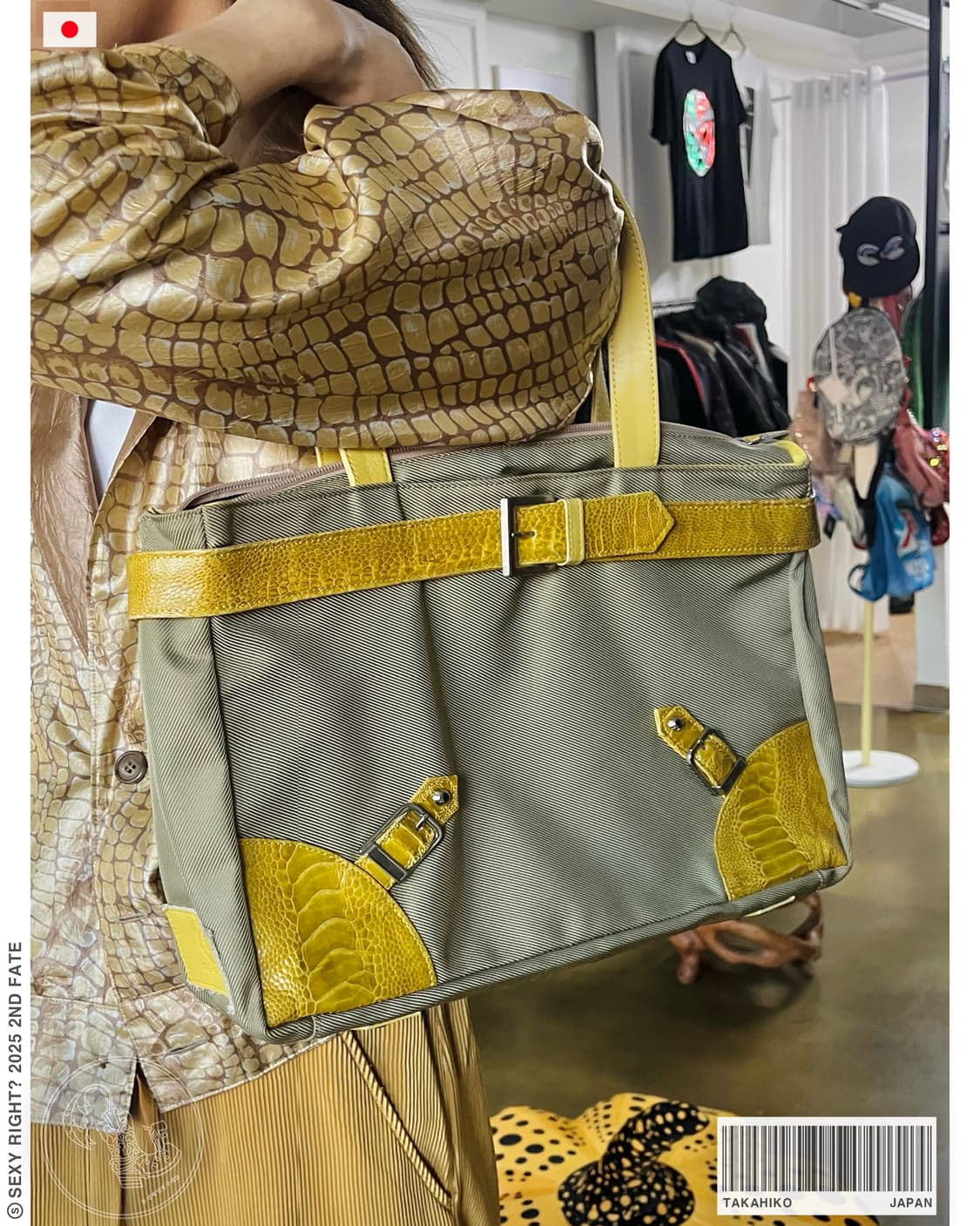 Takahiko Japan Leather & Canvas Bag 상품이미지1