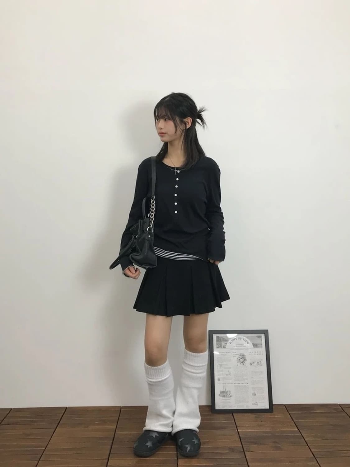 Mens Bigi Layered Stripe Henley Top 상품이미지1