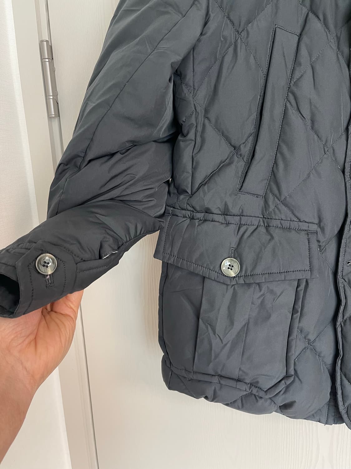  일꼬르소 델 마에스트로 구스 퀼팅 다운점퍼 네이비 105 상품이미지3