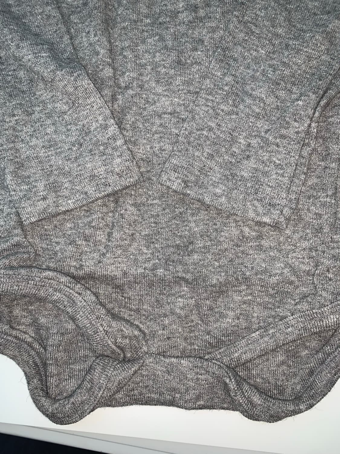 V-NECK KNIT BODY SUIT_MELANGE GREY 상품이미지6