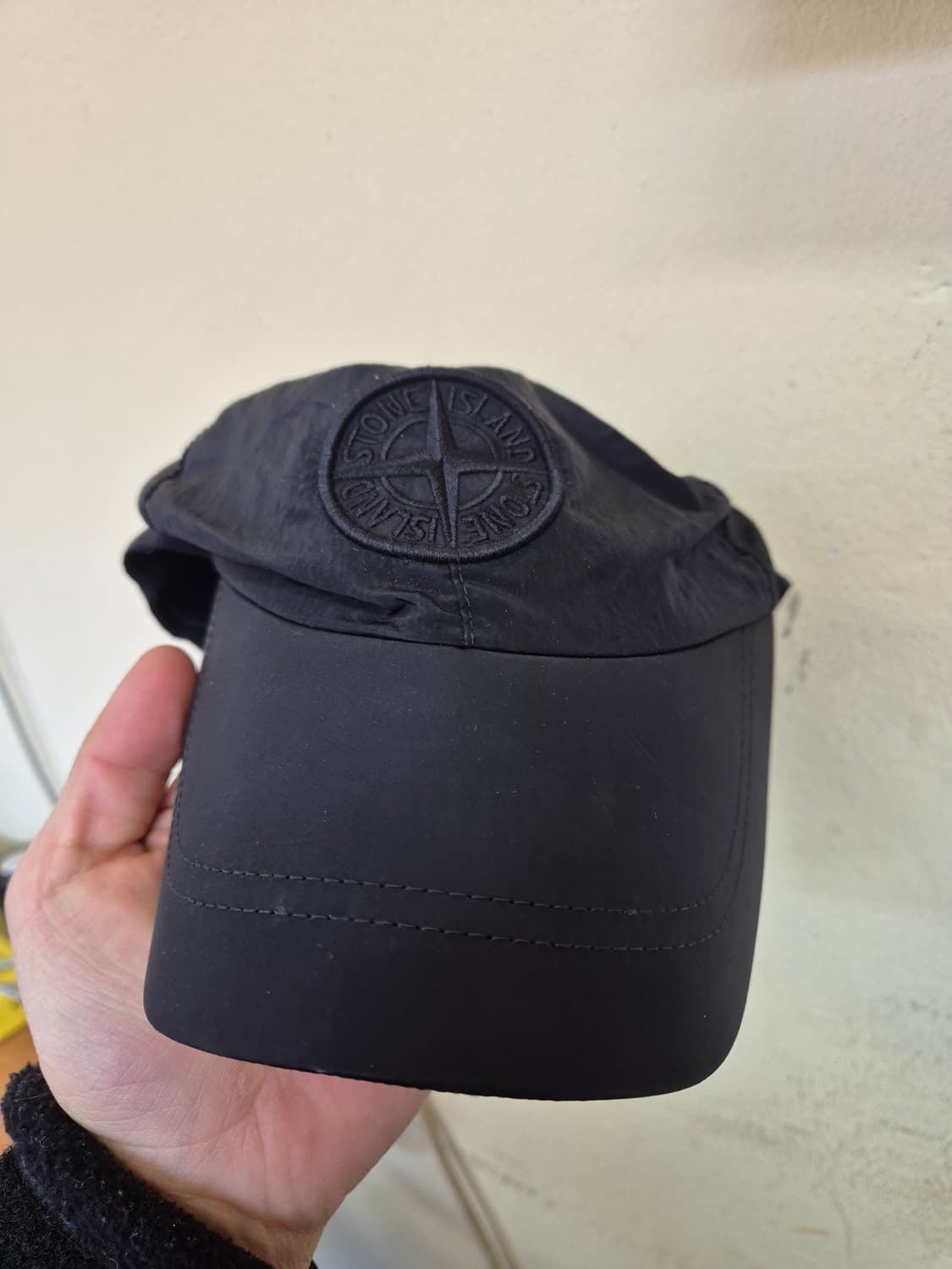 [XL] 21FW 스톤아일랜드 나일론 볼캡 블랙 검정 상품이미지1