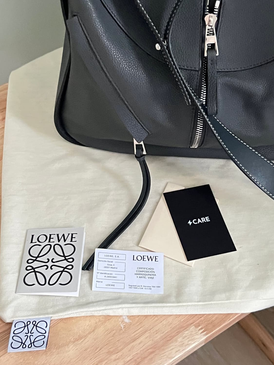 LOEWE 로에베 해먹백 다크 그레이 미디움 상품이미지9