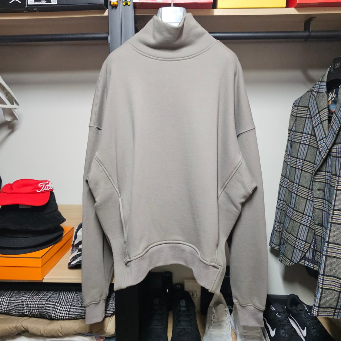 피어오브갓 4th 컬렉션 오버사이즈 모크넥 집업 스웨트 100 상품이미지2