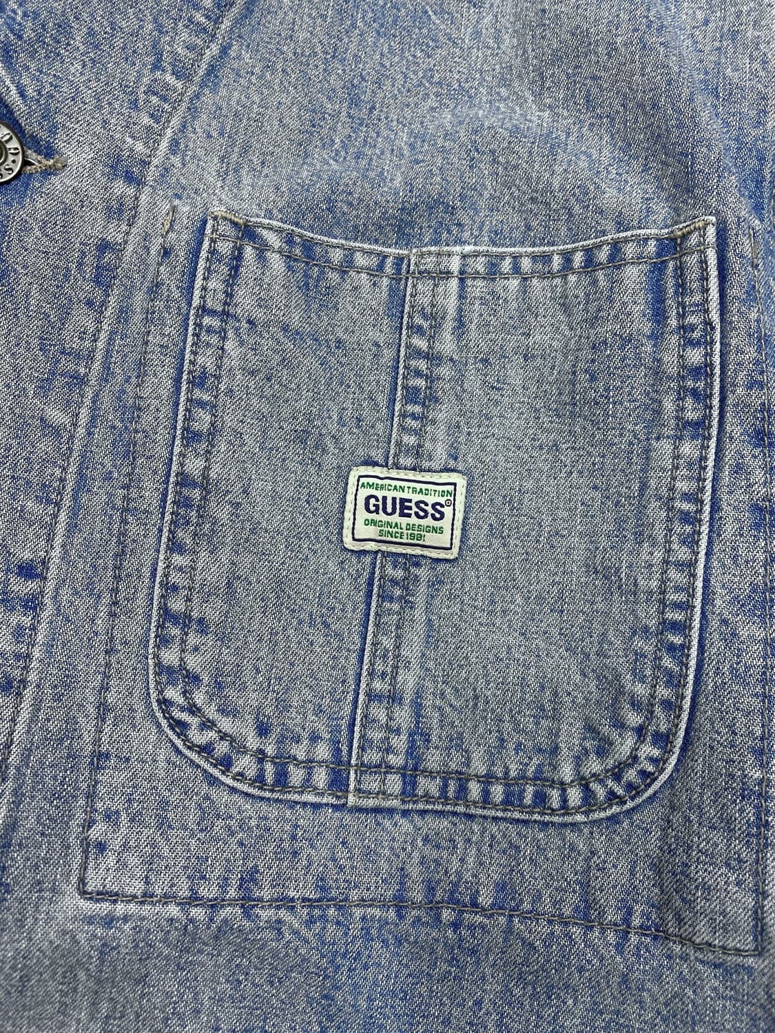 90‘s 게스 진 데님 커버올 자켓 상품이미지4